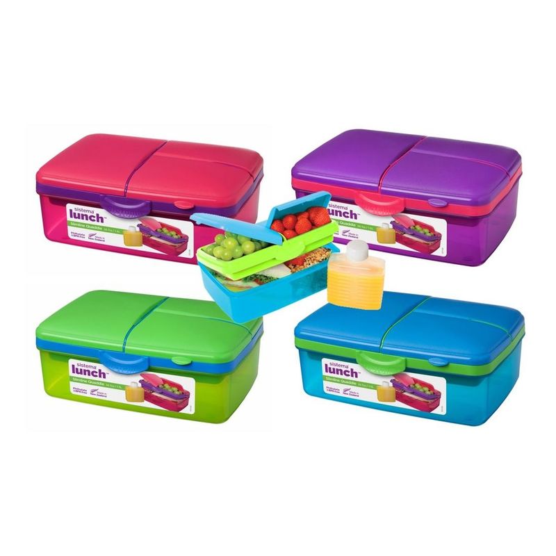 Sistema Slimline Quaddie Coloured Lunchbox