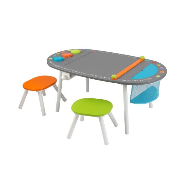 Kidkraft Chalkboard Art Table With Stools