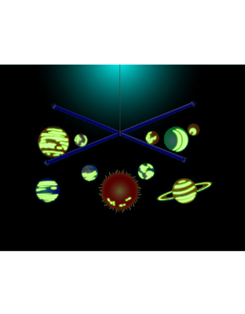 لعبة مجموعة أدوات علوم صنع المجموعة الشمسية المتحركة والمتوهجة في الظلام من كيدز لابس
