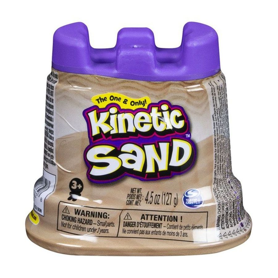 Kinetic Sand Castle Container Brown 4.5 Oz