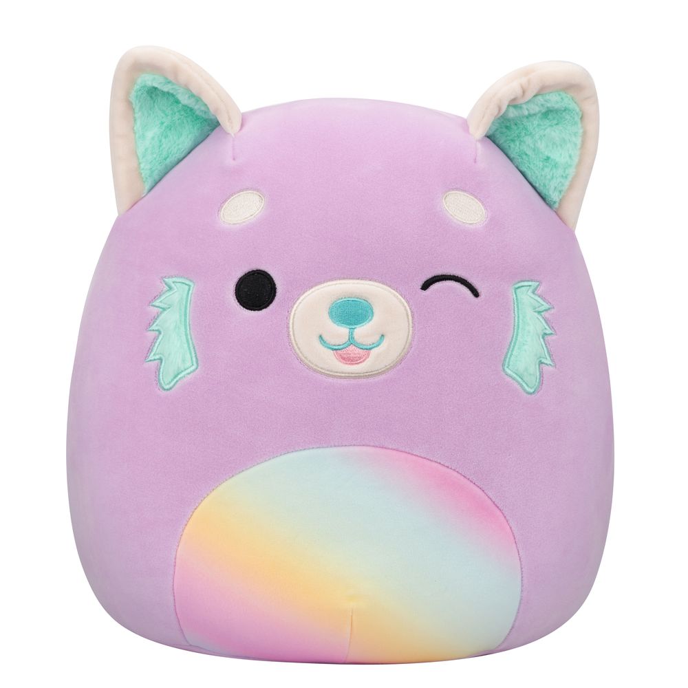 Squishmallows Lexis The Purple Red Panda with Rainbow Belly 12 Inch Plush