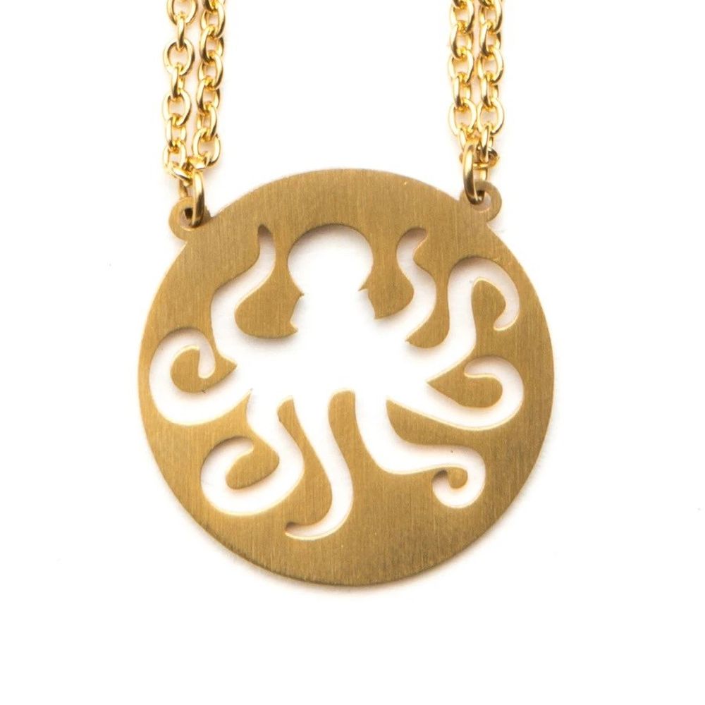 Jaeci Octopus Necklace Gold