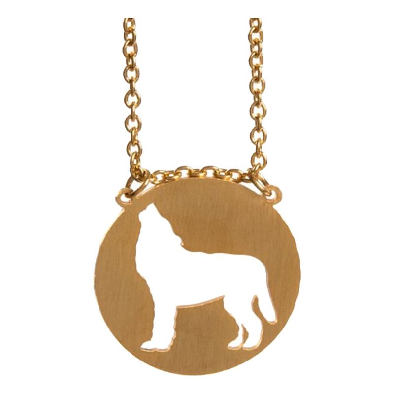 Jaeci Wolf Necklace Gold