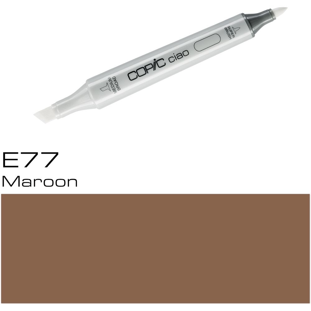 قلم ماركر كوبيك تشاو  E77 -  كستنائي