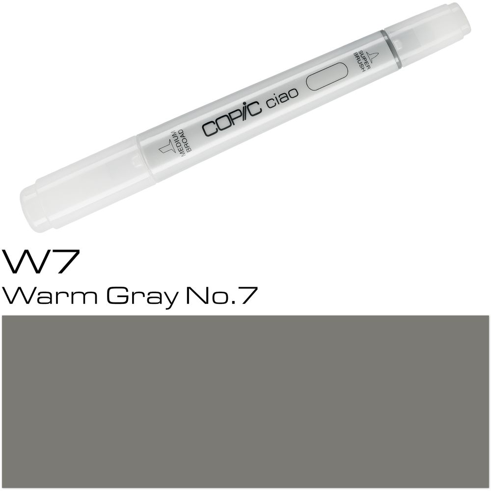 قلم ماركر Copic Ciao W7 - رمادي دافئ رقم 7