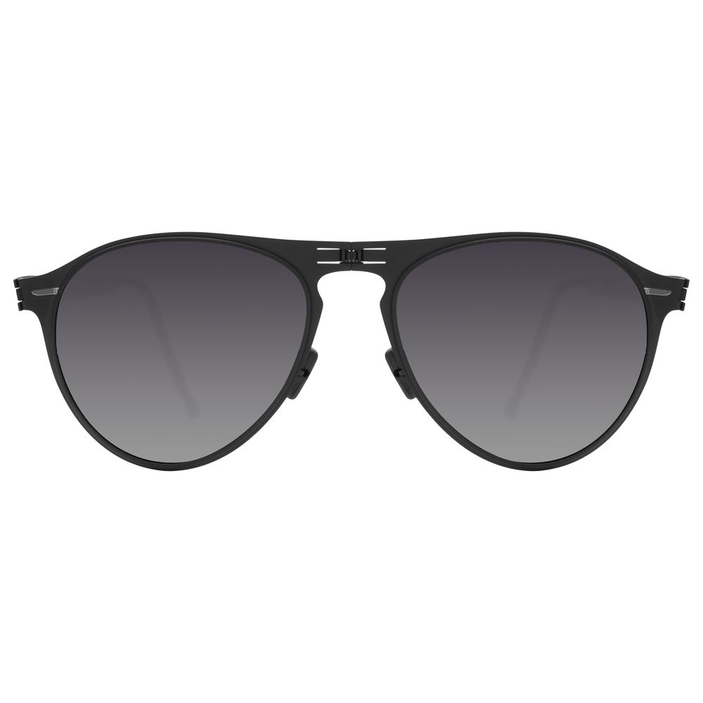 Roav Earhart Stainless Steel Folding Polarized Sunglasses (Matte Black Frame/Grey Gradient Lens)