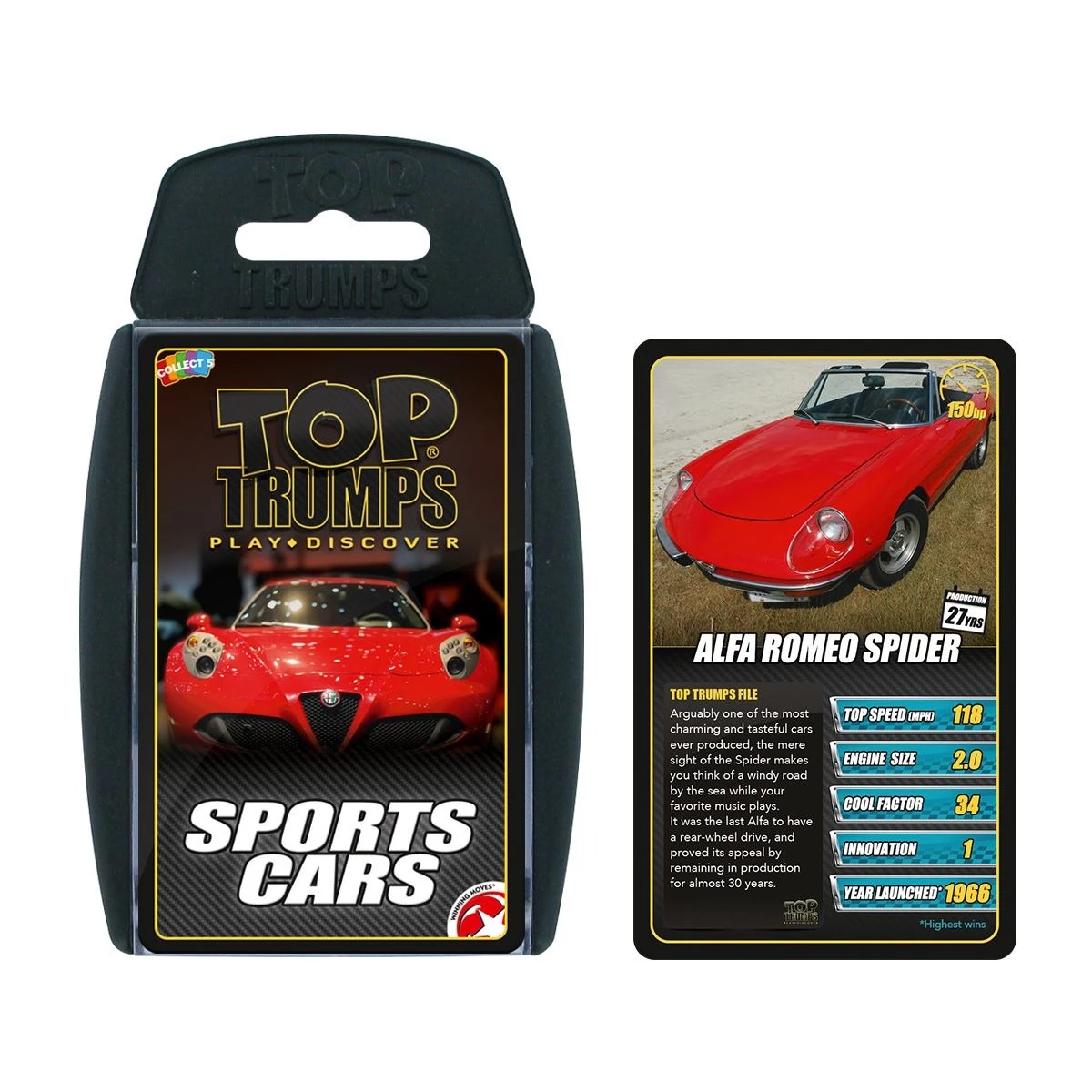 Top Trumps Sports Cars Card Games English & Arabic