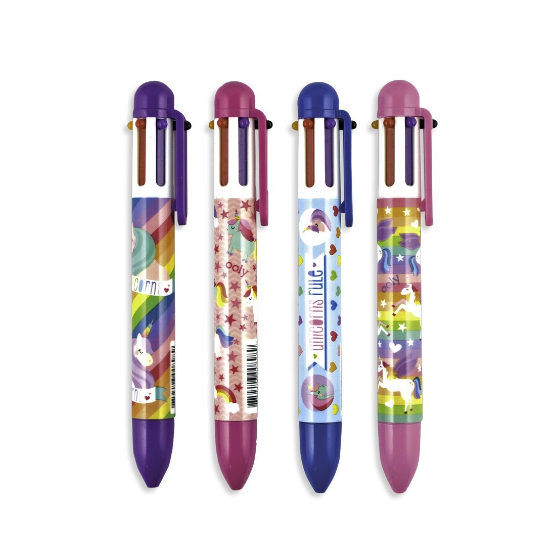 قلم Unique Unicorns ب6 نقرات بألوان متعددة