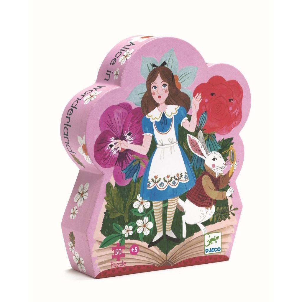Djeco Silhouette Jigsaw Puzzles Alice in Wonderland (50 Pieces)