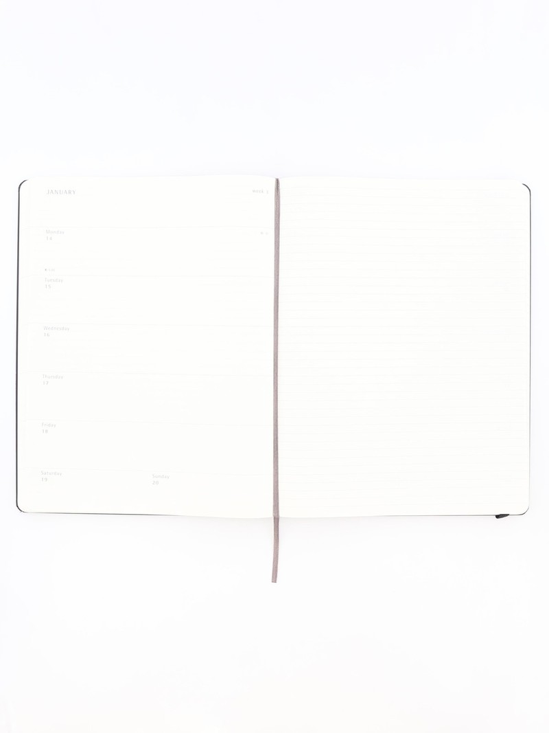 Moleskine 18M Weekly Notebook XL Black Hard Cover