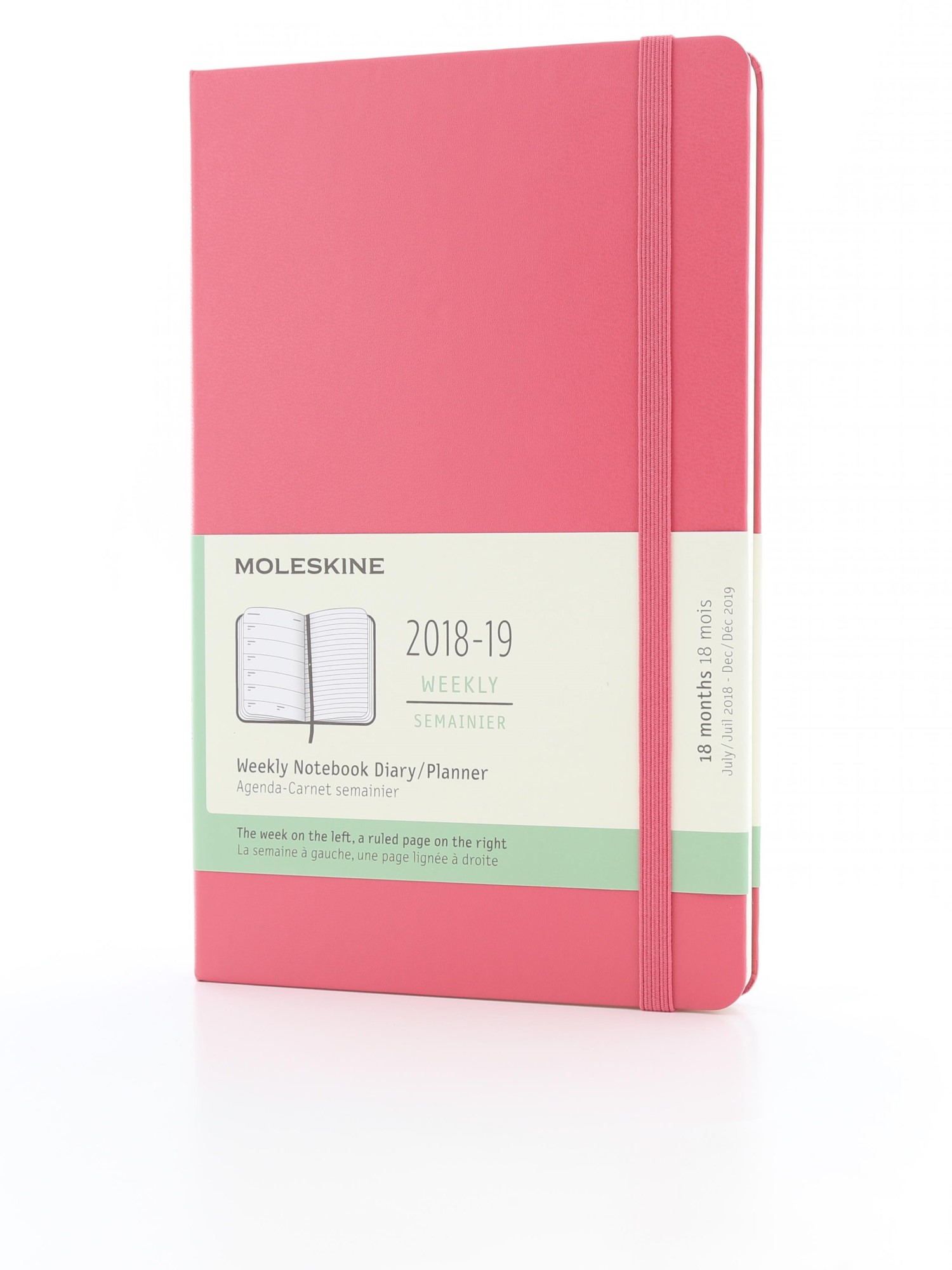Moleskine 18M Weekly Notebook Large Daisy Pink Hard Cover