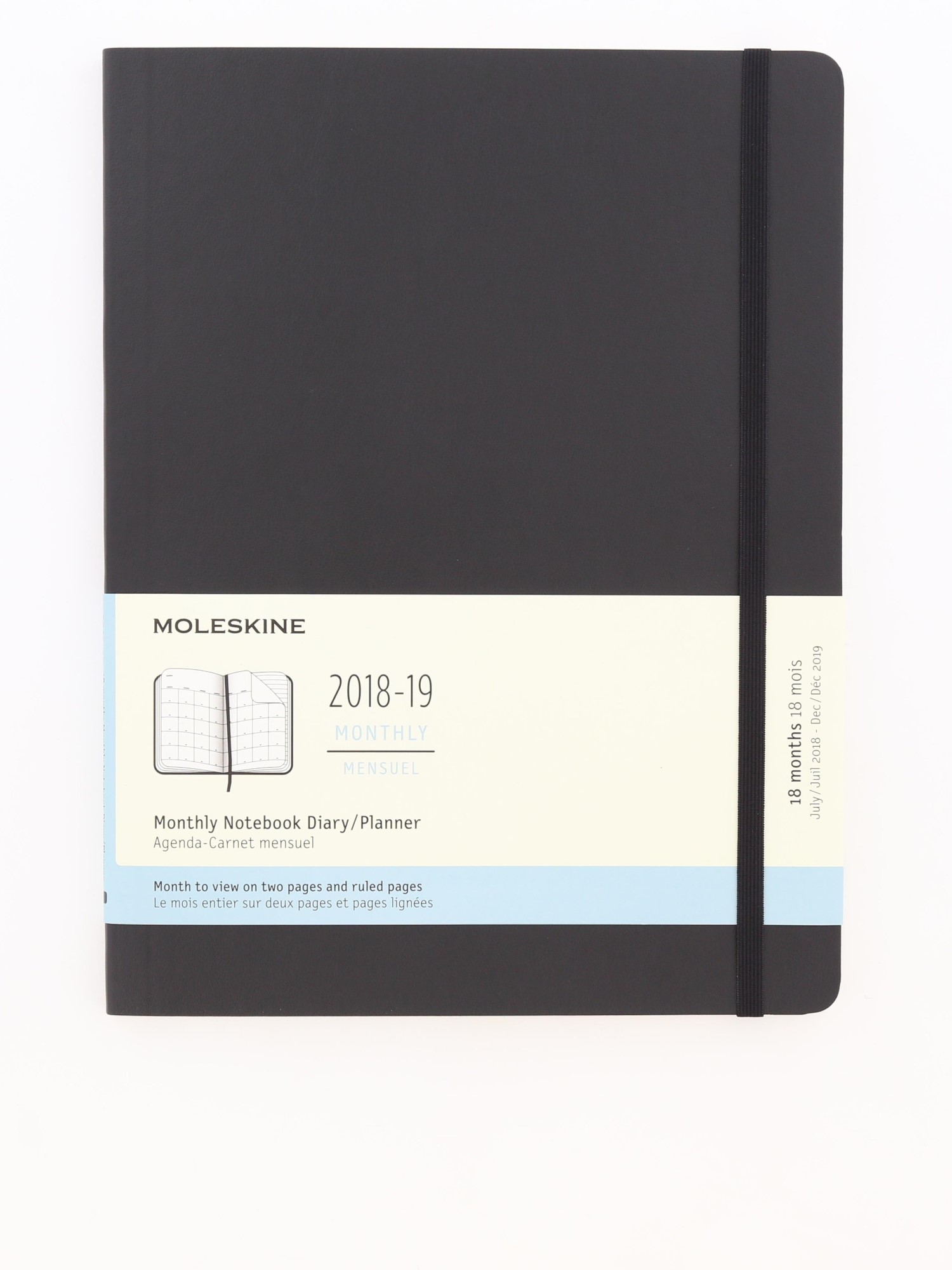 Moleskine 18M Monthly XL Black Soft Cover