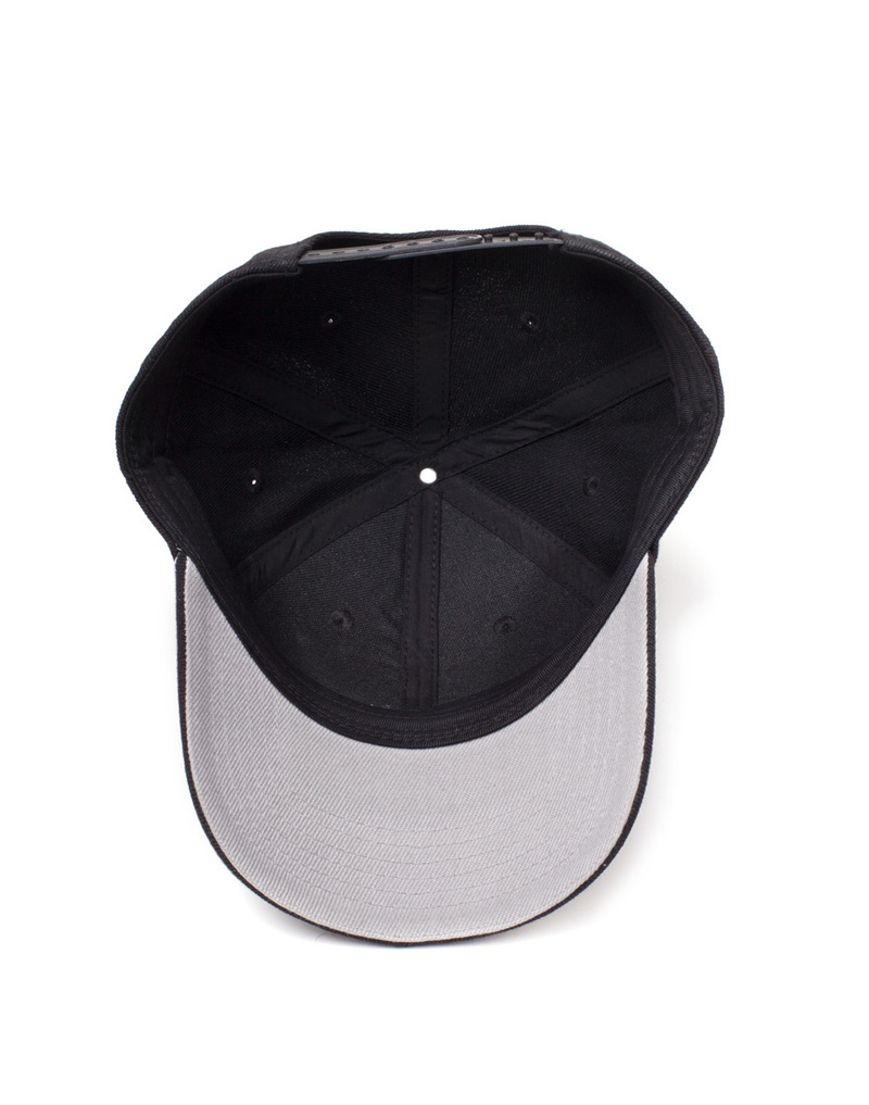 قبعة بحافة مثنية مع شعار جيم بوي نينتيندو باللون الأسود/الرمادي من ديفيوزد