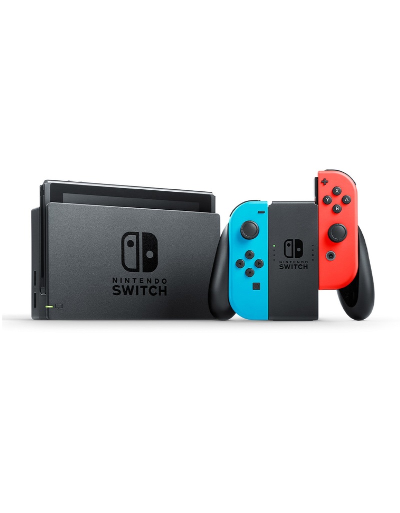 Nintendo Switch 32GB Console with Neon Joy-Con Controller + Sparkfox Travel Bag