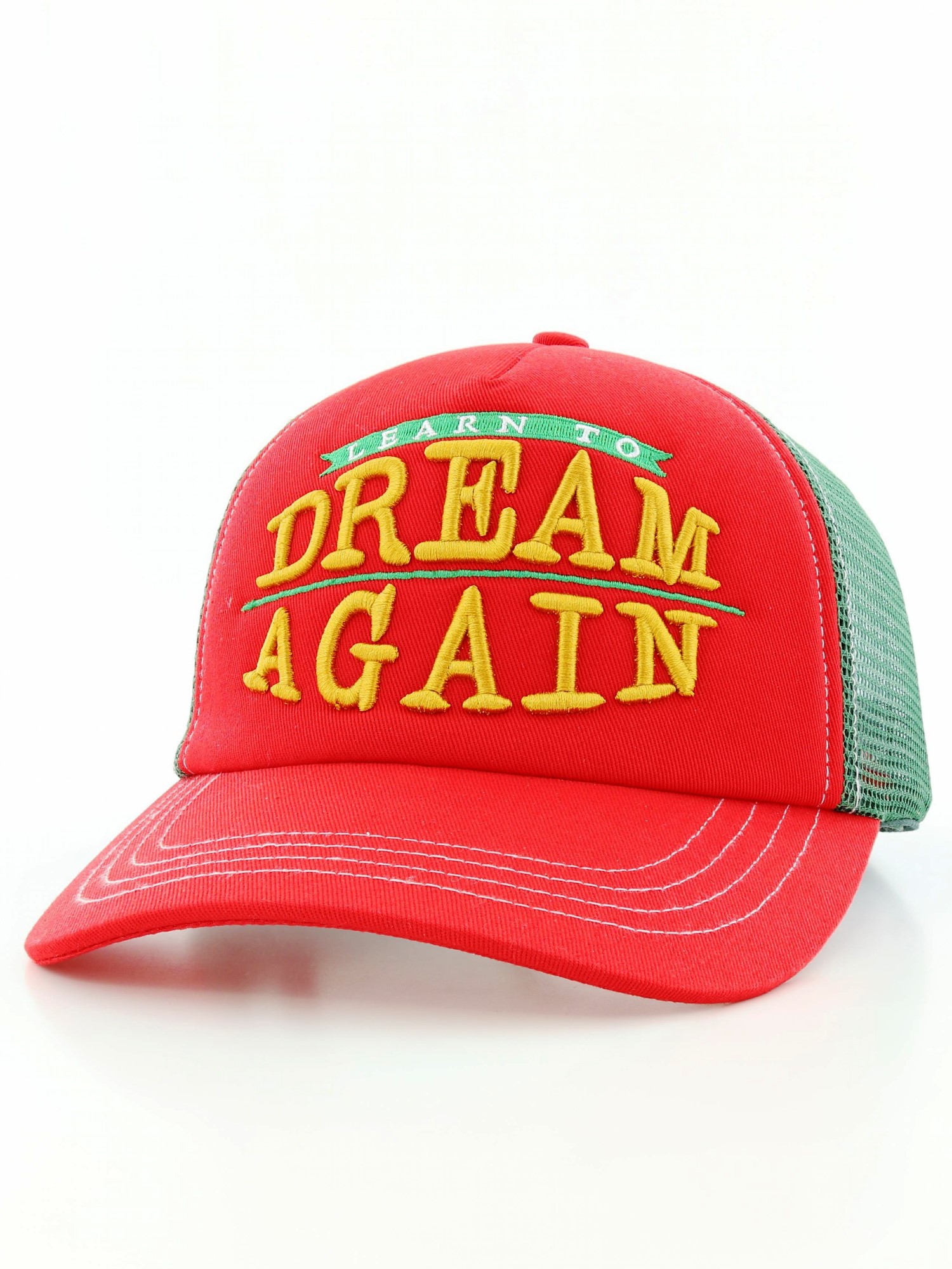 B180 Learn To Dream Again Orange/Green Trucker Cap