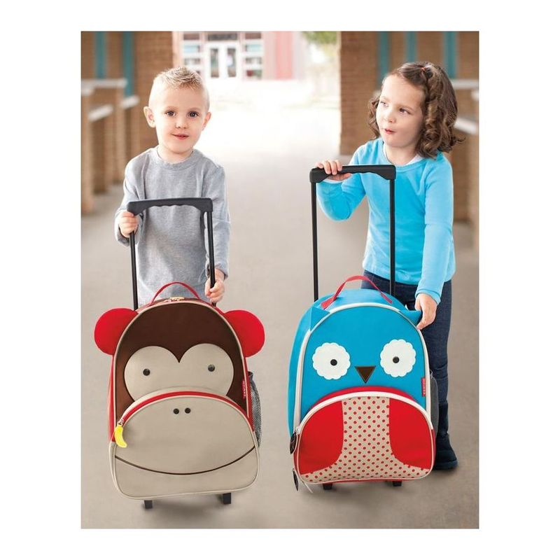 Skip Hop Zoo Kids Rolling Luggage Owl