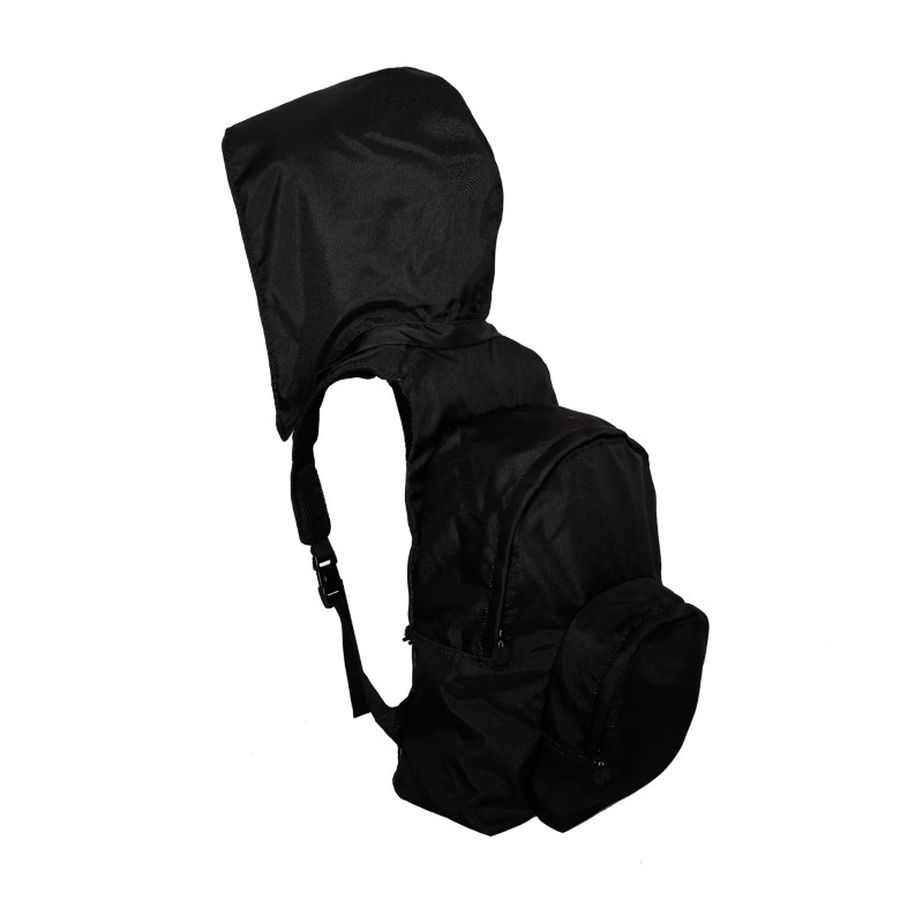 Morikukko Kool Black/Black Mesh Hooded Backpack