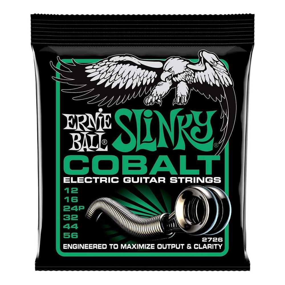 Ernie Ball 2726 Cobalt Not Even Slinky Electric Guitar Strings (12-56 Gauge)