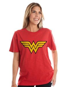 Wonder Woman Logo Women's T-Shirt Red Slub