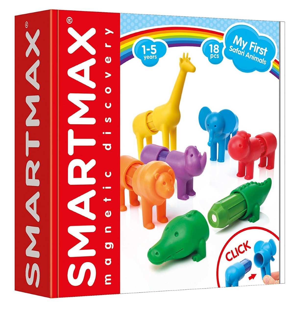 Smartmax My First My First Safari Animals Magnetic Building Set (18 Pcs)