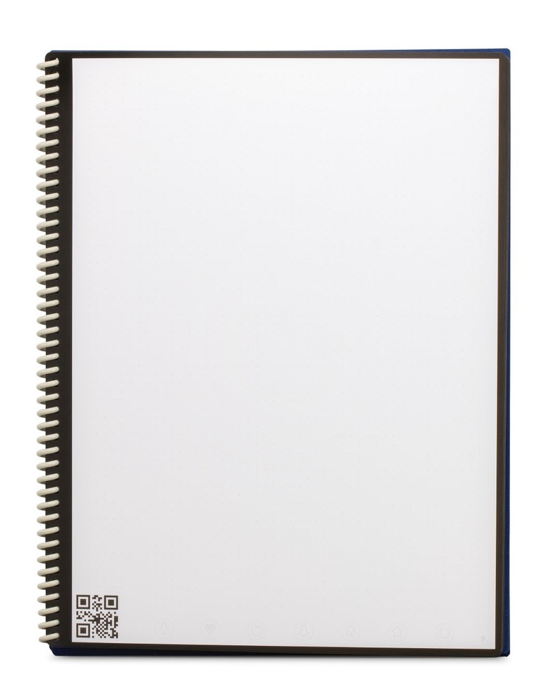 دفتر ملاحظات روكيت بوك إيفرلاست ليتر أسود ذكي ، أزرق داكن ٨.٥ × ١١ بوصة