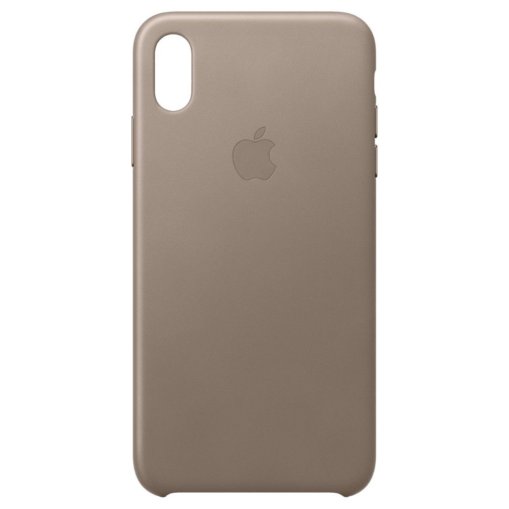 Apple Leather Case Taupe for iPhone XS Max