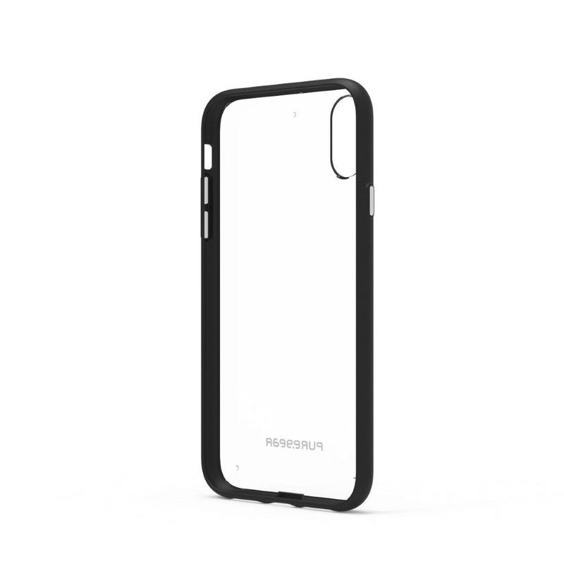Puregear Slim Shell Case Clear/Black for iPhone XS