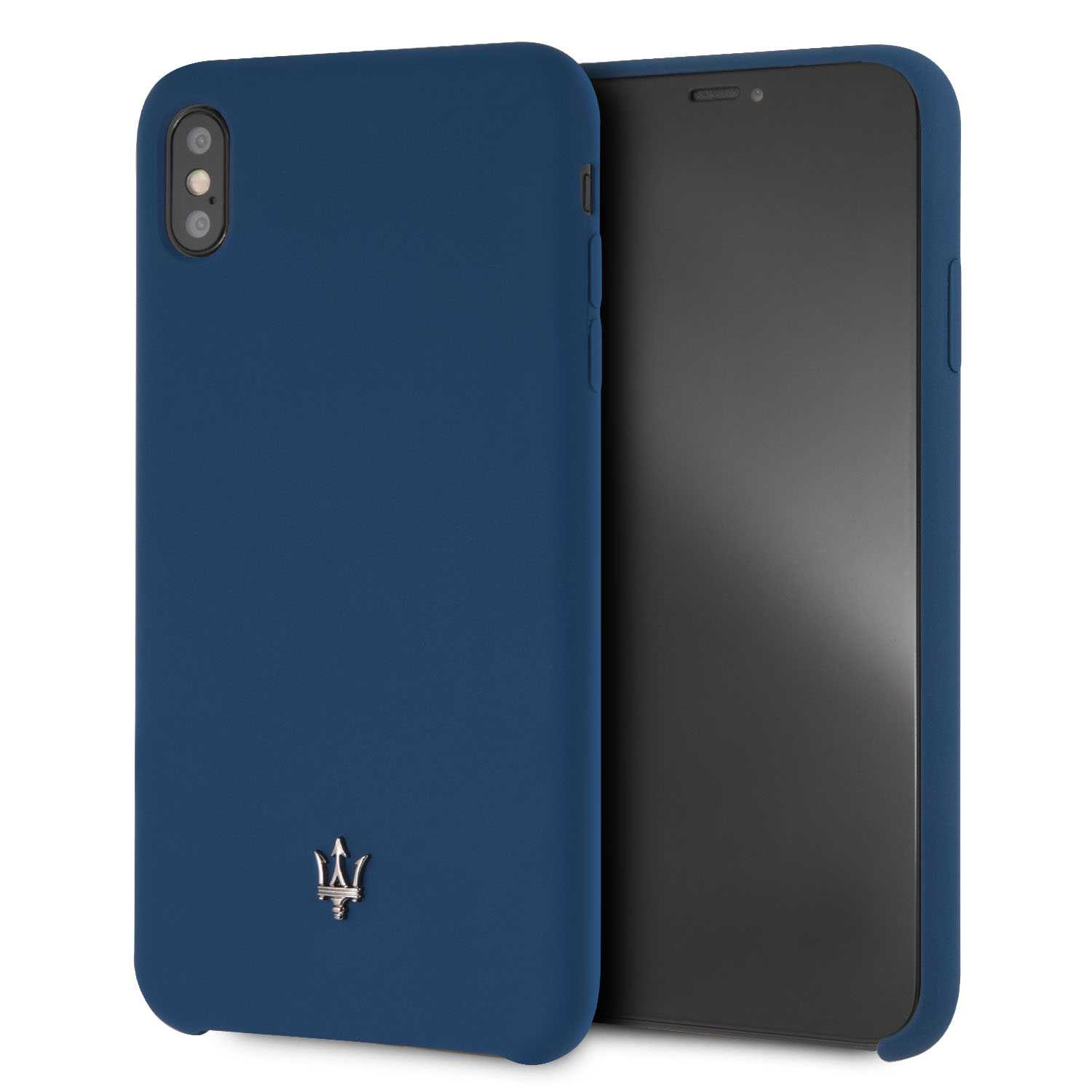 Maserati Silicone Case Navy for iPhone XS Max