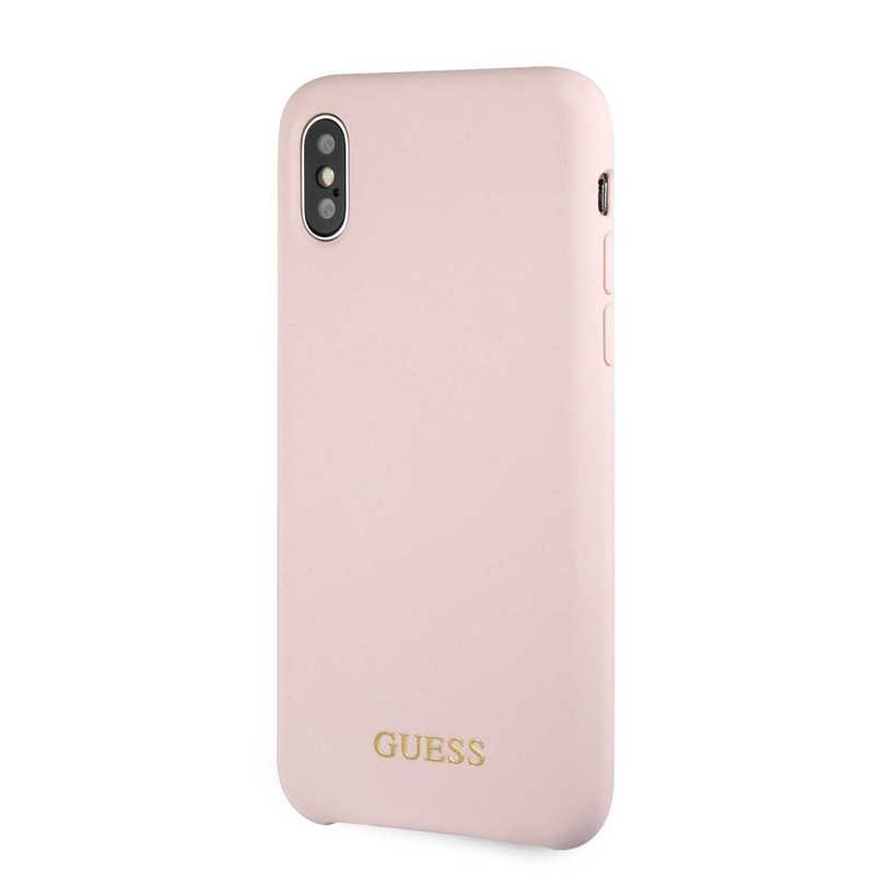 Guess Silicone Case Light Pink for iPhone XS