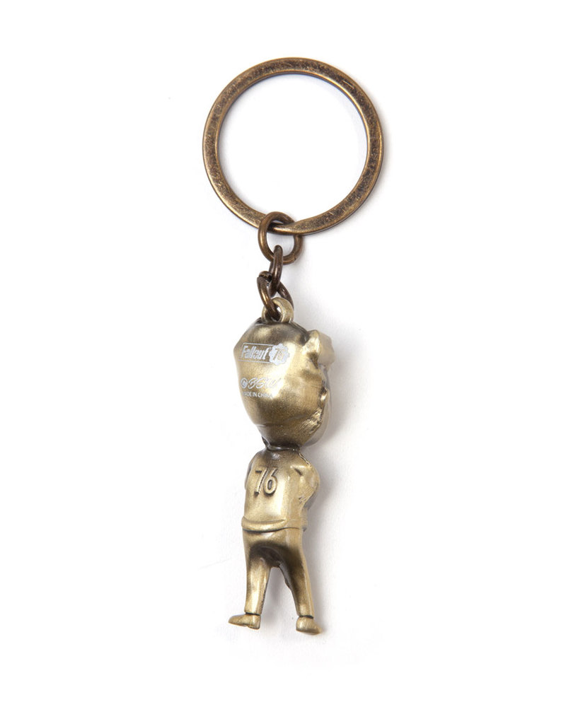 Difuzed Fallout Golden Vault Boy 3D Metal Keychain