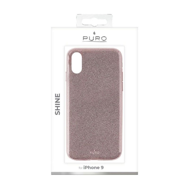 Puro Shine Glitter Pc + TPU Case Rose Gold for iPhone XR