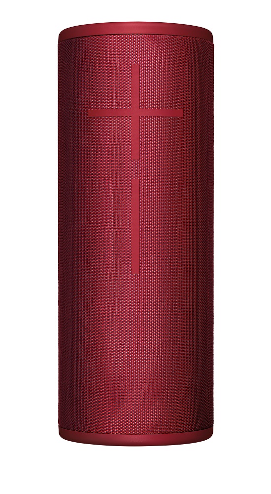 مكبر صوت ميجابوم 3 لاسلكي من التيميت ايرز مع بلوتوث احمر