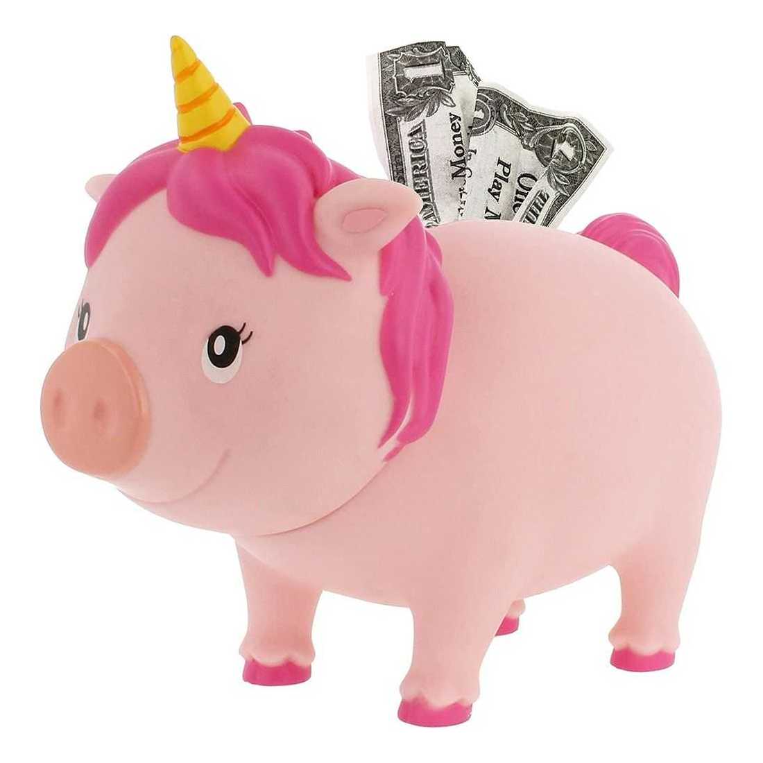 Biggys Unicorn Pink Design Piggy Bank By Lilalu