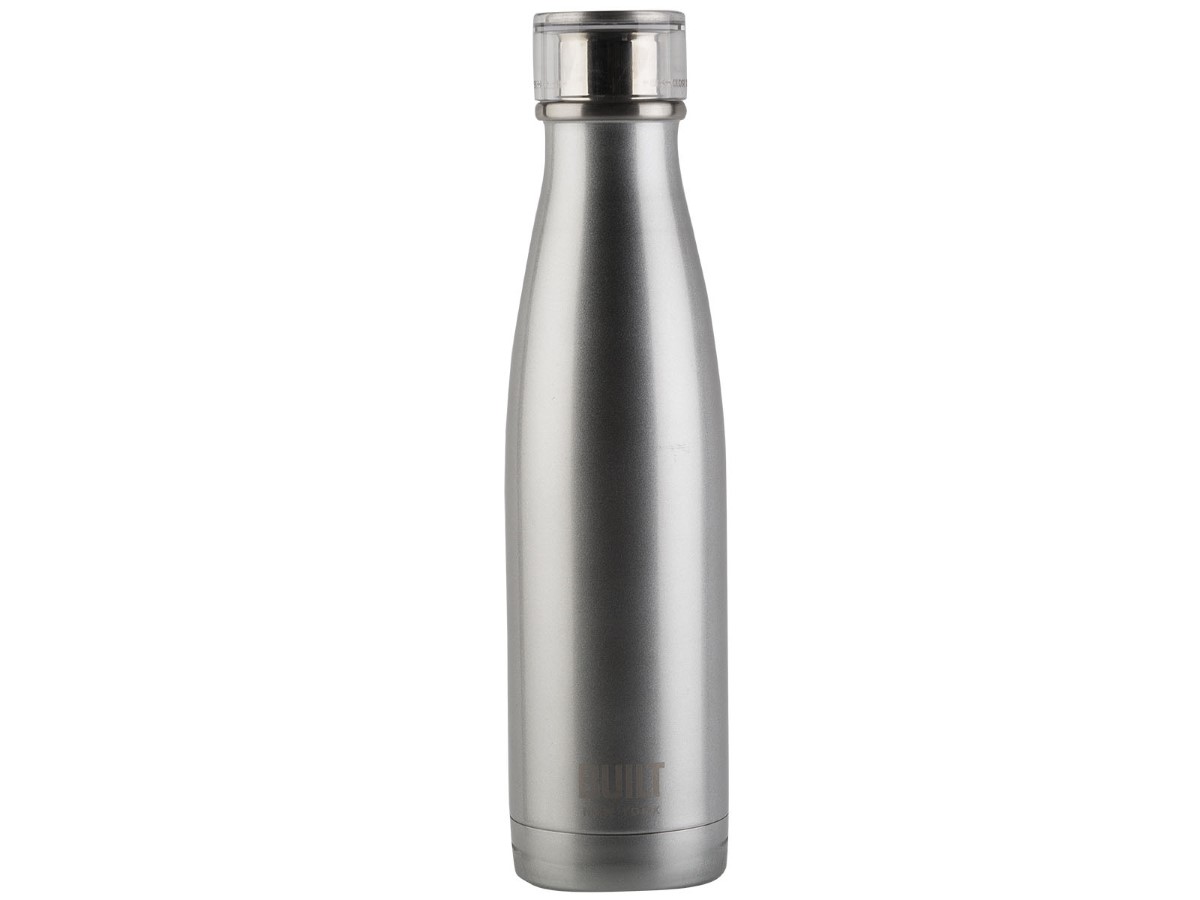 Built Double Walled Stainless Steel Water Bottle Silver 500ml
