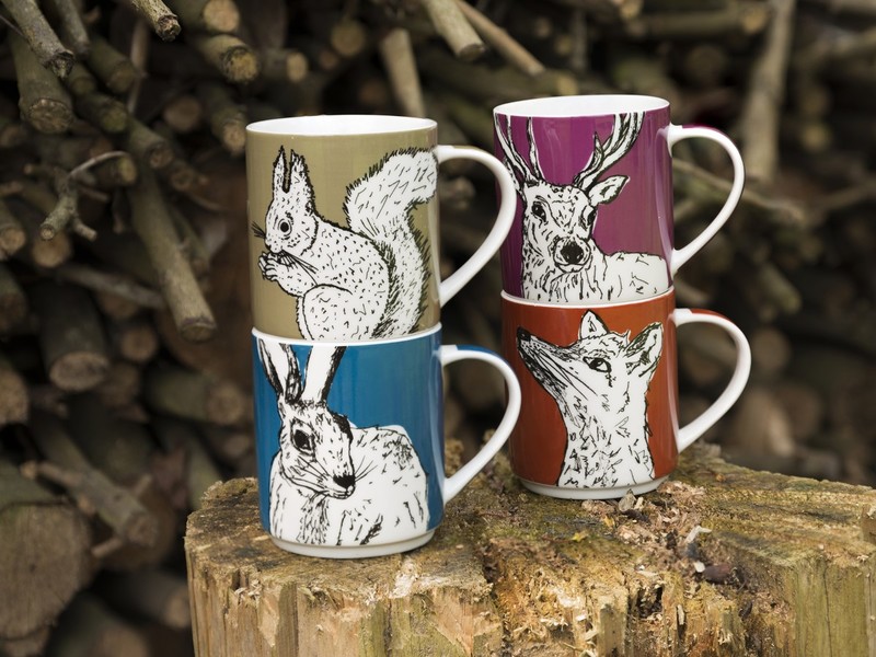 Into The Wild Stacking Mugs 300ml (Set of 4)