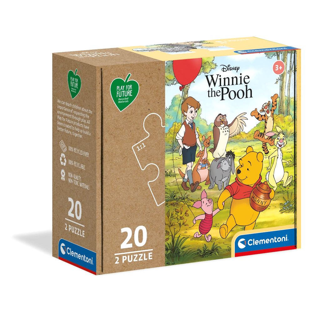 Clementoni Play For Future Winnie The Pooh Jigsaw Puzzle (2 X 20 Pieces)