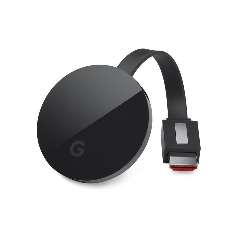 Google Chromecast Ultra + Google Home Mini Charocal