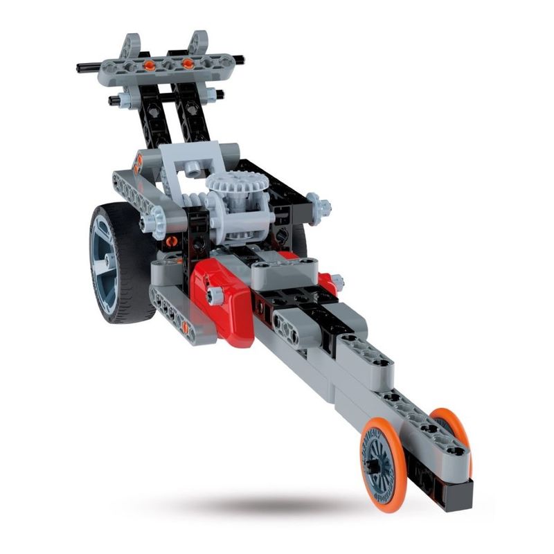 لعبة مجموعة بناء وتركيب مكعبات على شكل سيارة رودستار وسيارة سباق خارقة مختبر الميكانيكا من كليمنتوني