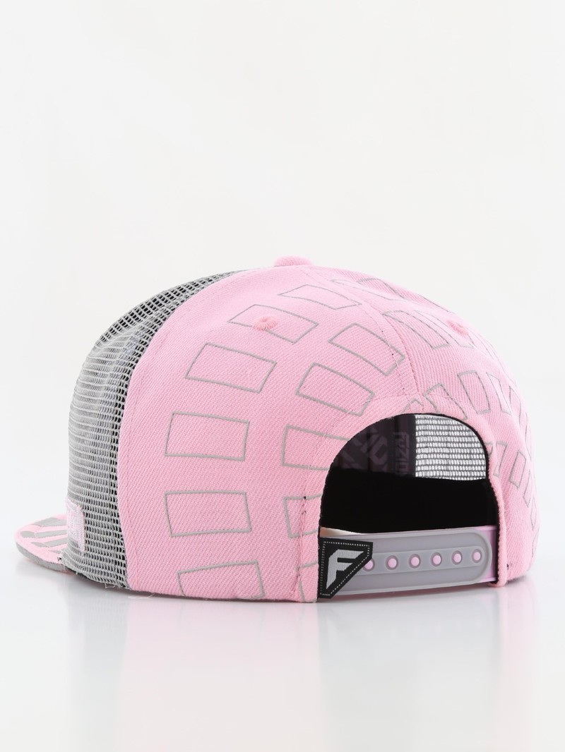 Fuzion Xtreme Snapback Women's Trucker Cap Pink/Gray