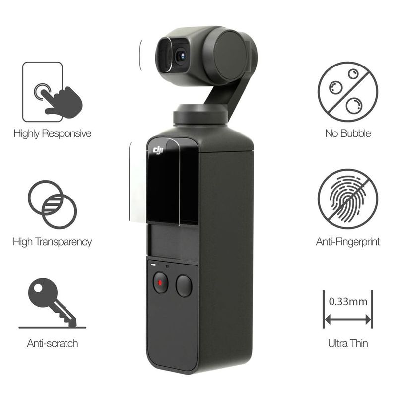 Amazing Thing 0.3 mm Supreme Glass Duo Set Crystal For Dji Osmo Pocket