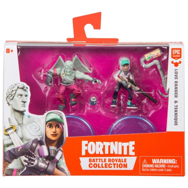 Fortnite Battle Royale Collection S1 Teknique & Love Range 2 Inch Duo Pack