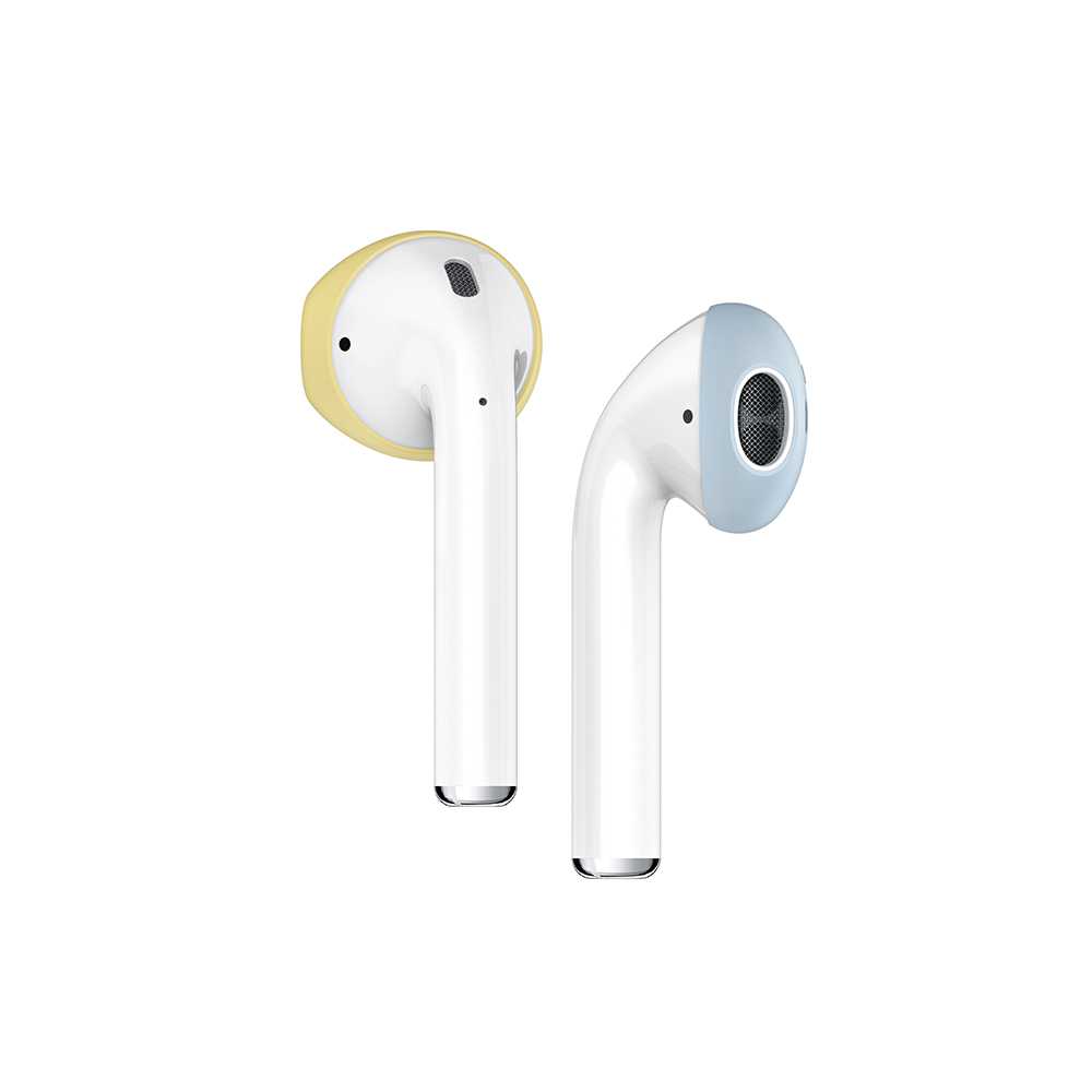 Elago Secure Fit Creamy Yellow/Pastel Blue for AirPods