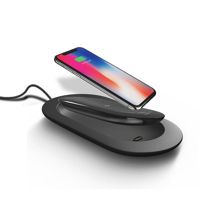 Mipow Power Cube X Qi Charging 5000mAh Black Wireless Charger