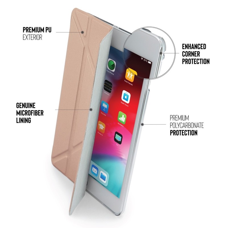 Pipetto Origami Case Rose Gold for iPad Mini 7.9-Inch