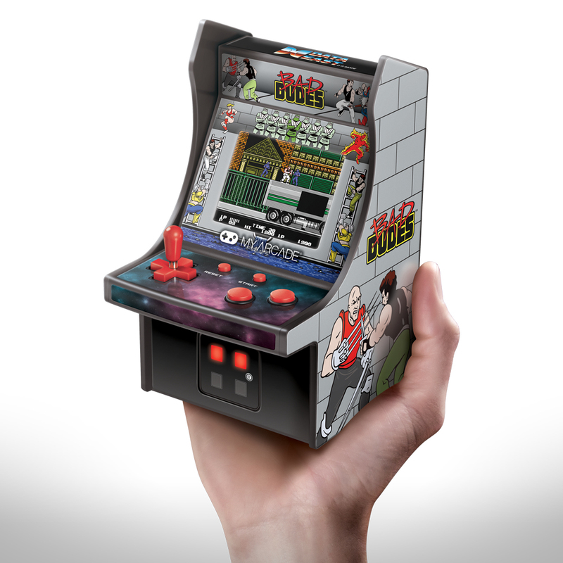My Arcade Collectible Retro Bad Dudes Micro Player Grey/Black (6.75-inch)