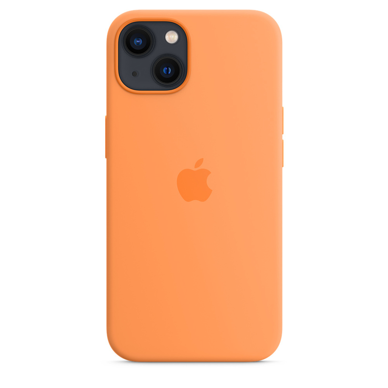 Apple Silicone Case with Magsafe Marigold for iPhone 13