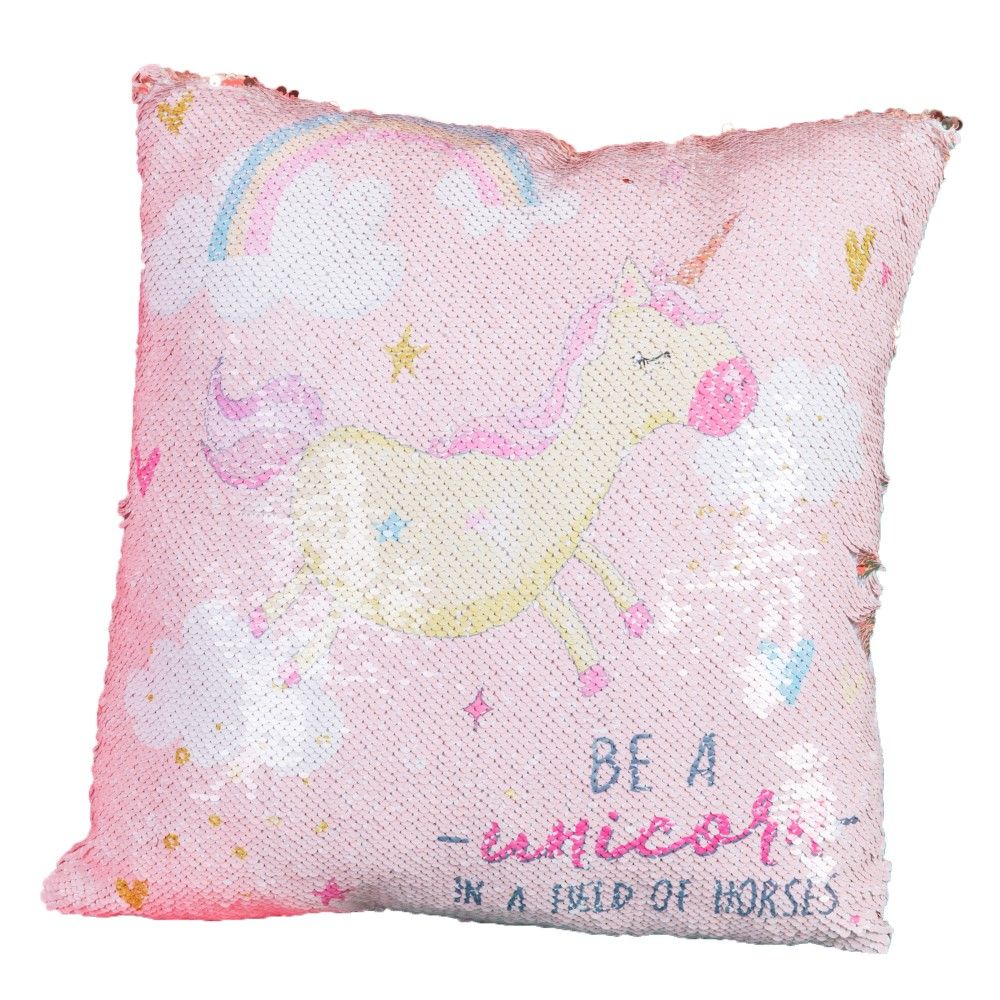 Just 4 Kids Unicorn Magic Sequin Cushion