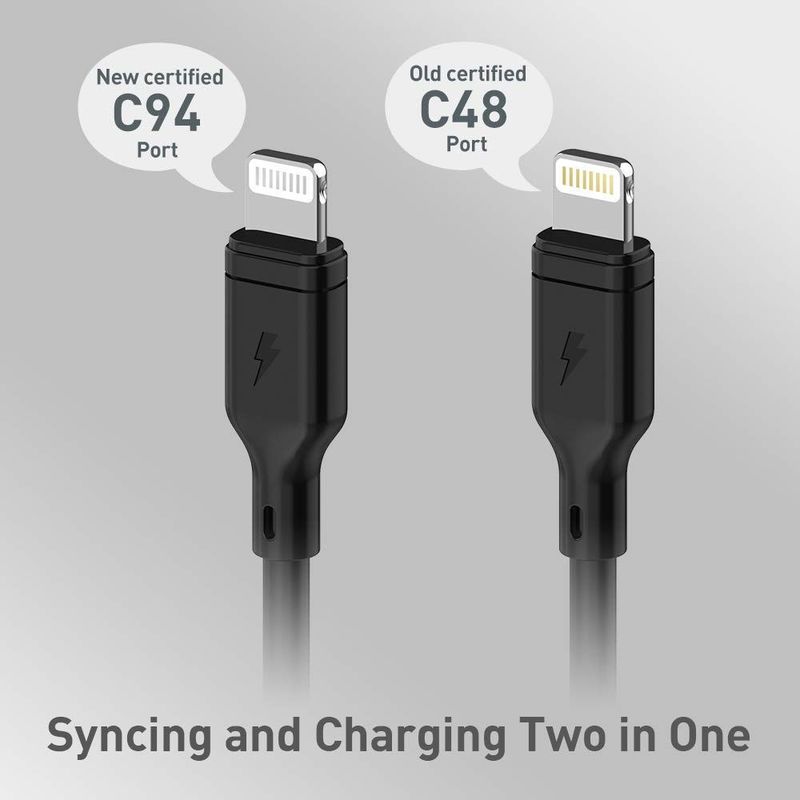 Momax Zero USB-C to Lightning Cable 1.2M Black