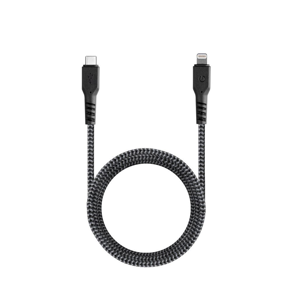 Energea Fibratough USB-C to Lightning Cable 1.5M Black