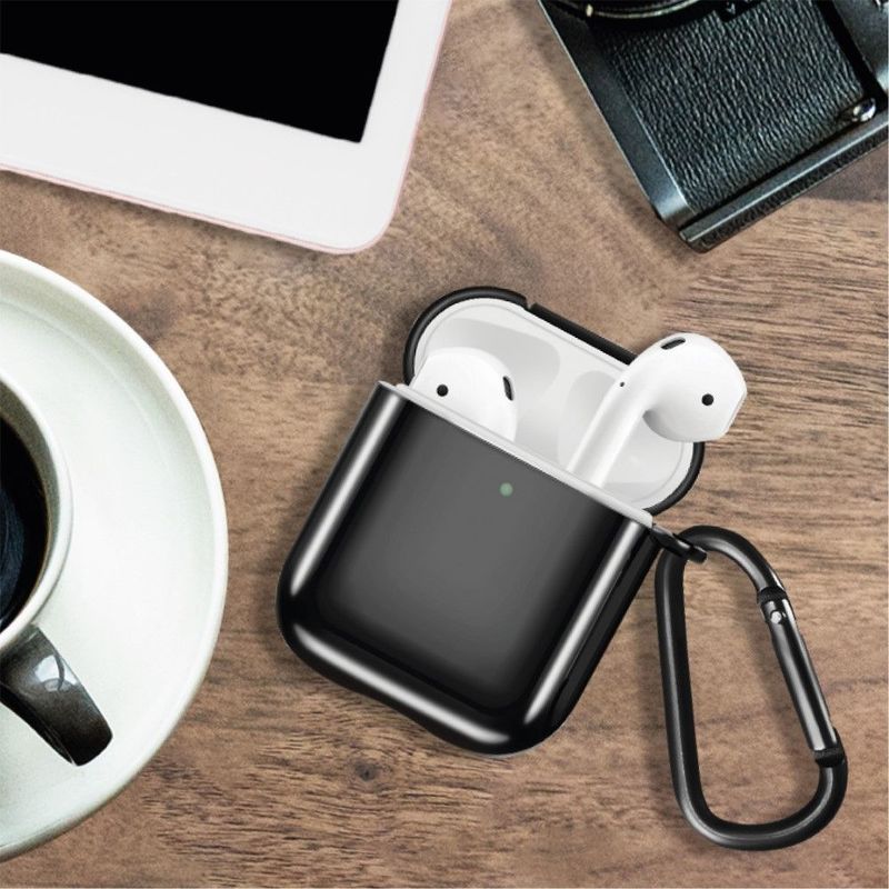 Amazing Thing Supremecase Solid Black for Apple AirPods With Carabiner